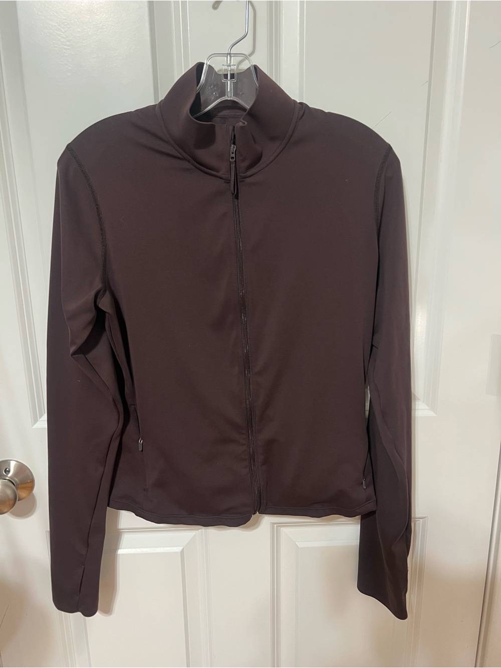 Burgundy Full-Zip Jacket